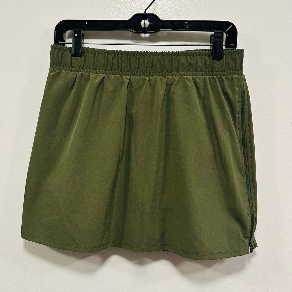 Anthropologie sincerely Jules Olive Green Elastic Waist Skort Size medium